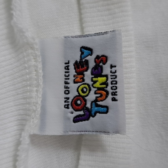 Vintage 90s Tweety Bird USA Warner Bros patriotic one size casual white t-shirt - Picture 7 of 8